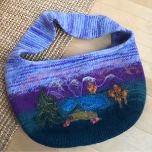 Felted Wool Shoulder Bag
